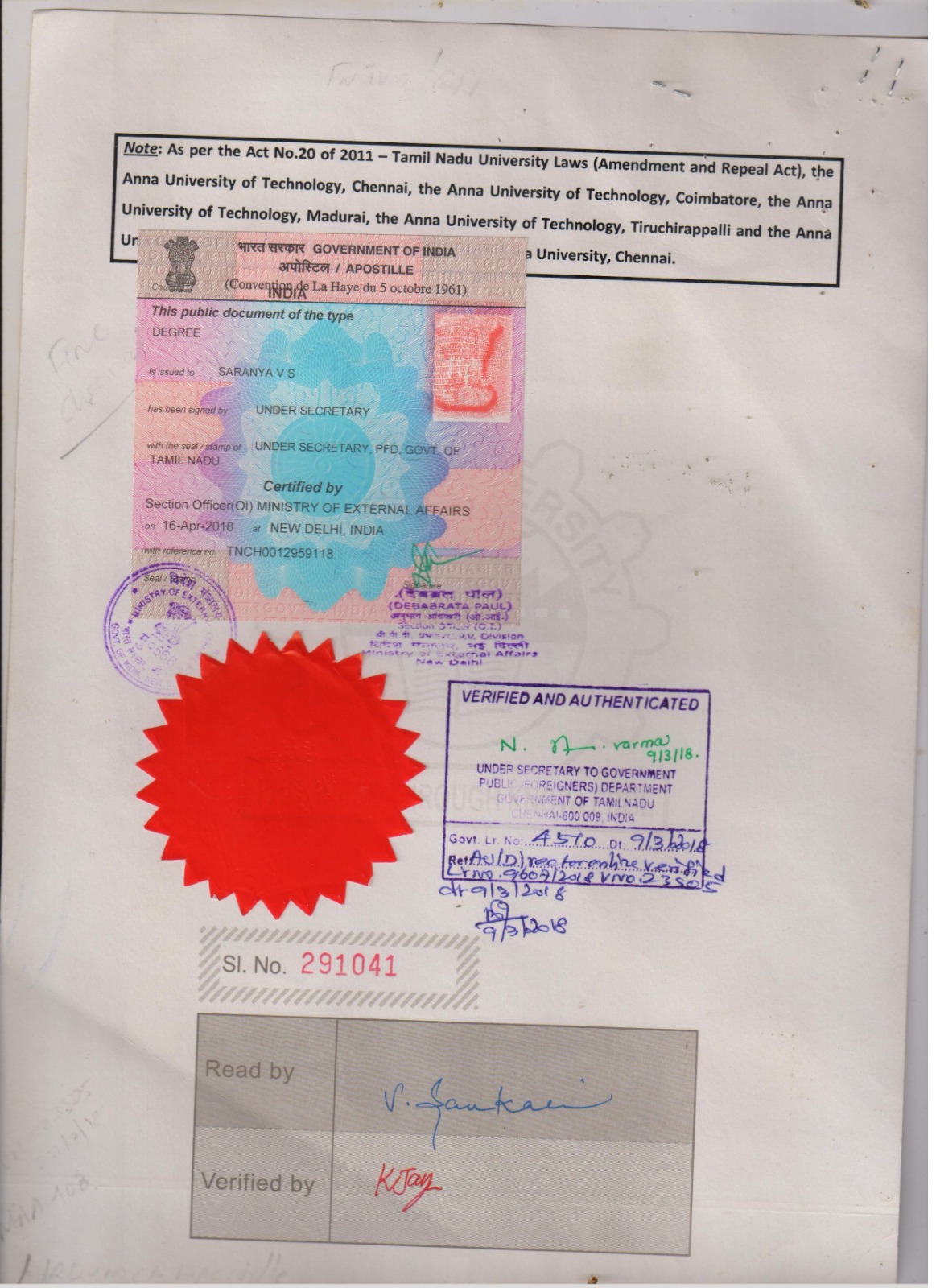 HRD Apostille